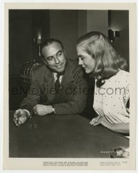 3h235 DESERT FURY candid 8x10.25 still 1947 Hal Wallis shows Lizabeth Scott how to cheat at craps!