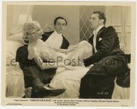 3h236 DESIGN FOR LIVING 8x10 still 1933 Miriam Hopkins in bed between Gary Cooper & Fredric March!