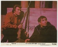 3h039 DIRTY HARRY 8x10 mini LC #2 1971 close up of Clint Eastwood with rifle & Reni Santoni!