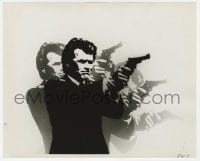 3h242 DIRTY HARRY 8x10 still 1971 classic montage art of Clint Eastwood in motion from 6sheet!