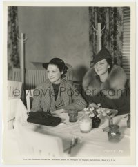 3h250 DOROTHY LAMOUR 8.25x10 still 1936 with a childhood friend who is now her new movie stand-in!