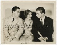 3h298 FAST LIFE 8x10.25 still 1929 Loretta Young between Chester Morris & Douglas Fairbanks Jr.!