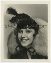 3h301 FIFI D'ORSAY deluxe 8x10 still 1933 fur & hat by Clarence Sinclair Bull from Going Hollywood!