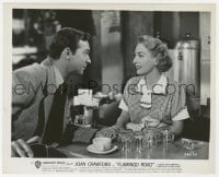 3h307 FLAMINGO ROAD 8.25x10 still 1949 close up of Joan Crawford & Zachary Scott in diner!