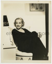 3h342 GAY BRIDE deluxe 8x10 still 1934 beautiful smiling Carole Lombard by Clarence Sinclair Bull!