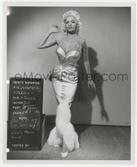 3h355 GIRL CAN'T HELP IT 8.25x10 wardrobe test photo 1956 Jayne Mansfield in costume as Jerri!