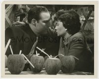 3h391 GUYS & DOLLS 8x10 still 1955 Marlon Brando & Jean Simmons about to kiss after a few drinks!