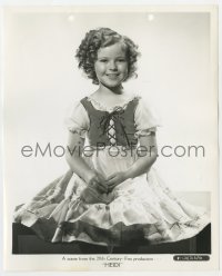 3h401 HEIDI 8.25x10 still 1937 best smiling portrait of adorable Shirley Temple in costume!
