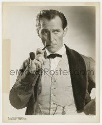 3h420 HOUND OF THE BASKERVILLES 8x10 still 1959 best portrait of Peter Cushing as Sherlock Holmes!