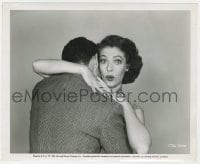 3h446 IT HAPPENS EVERY THURSDAY 8.25x10 still 1953 Loretta Young & John Forsythe hugging!