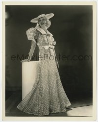3h468 JEAN ROGERS 8x10.25 still 1930s modeling coral & white organdy gown by J.C. Milligan!