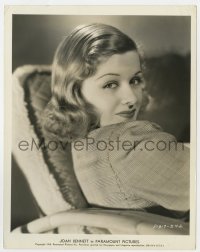 3h472 JOAN BENNETT 8x10.25 key book still 1938 great Paramount portrait looking over her shoulder!