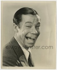 3h476 JOE E. BROWN 8x10 still 1930s great portrait of the comedian with his big mouth wide open!