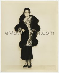 3h503 JUNE MOON 8x10.25 still 1931 Wynne Gibson modeling black fox fur coat by Gene Robert Richee!
