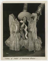 3h513 KING OF JAZZ 8x10.25 still 1930 wonderful image of Paul Whiteman in sombrero with Sisters G!