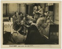 3h527 LADY VANISHES 8x10.25 still 1938 Margaret Lockwood & others watch Redgrave at film's climax!