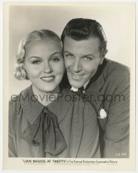 3h565 LOVE BEGINS AT 20 8x10.25 still 1936 romantic portrait of Warren Hull & Patricia Ellis!
