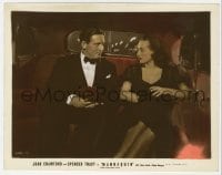 3h048 MANNEQUIN color 8x10 still 1938 close up of Spencer Tracy & Joan Crawford riding in car!