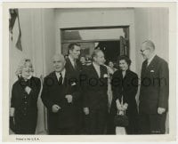 3h011 MARILYN MONROE/MICHAEL RENNIE/CLIFTON WEBB 8x10 still 1953 with Greek King & Queen, Skouras