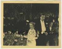 3h614 MARY PICKFORD/GARY COOPER deluxe 8x10 still 1930s all dressed up at a fancy formal event!