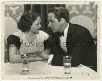3h624 MERRILY WE GO TO HELL 8x10 still 1932 close up of Sylvia Sidney & Fredric March at table!