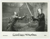 3h638 MONTY PYTHON & THE HOLY GRAIL 8x10 still 1975 c/u of The Black Knight about to kill a man!