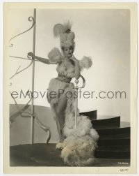 3h997 MEET THE PEOPLE 8x10.25 still 1944 Lucille Ball in sexy showgirl outfit by stairs!