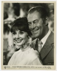 3h654 MY FAIR LADY 8.25x10.25 still 1964 best smiling portrait of Audrey Hepburn & Rex Harrison!