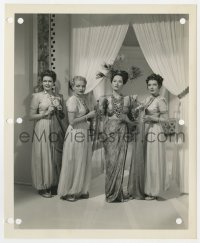 3h670 NIGHT IN PARADISE 8.25x10 still 1945 Merle Oberon with three pretty handmaidens, unretouched!
