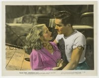 3h051 NIGHTMARE ALLEY color 8x10.25 still 1947 best close up of carny Tyrone Power & Coleen Gray!