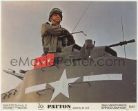 3h055 PATTON color 8x10 still 1970 George C. Scott as the legendary World War II general in tank!