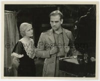 3h730 PRESTIGE 8x10 still 1931 Ann Harding looks at uniformed Melvyn Douglas in his second movie!