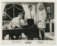 3h738 PRODUCERS 8x10 still 1967 sexy Lee Meredith watches Zero Mostel & Gene Wilder with cigars!