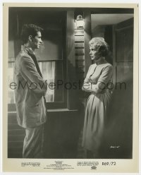 3h739 PSYCHO 8x10 still R1969 c/u of Janet Leigh & Anthony Perkins, Alfred Hitchcock classic!
