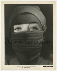3h745 RAINS CAME 8x10.25 still 1939 super close portrait of doctor Myrna Loy wearing face mask!