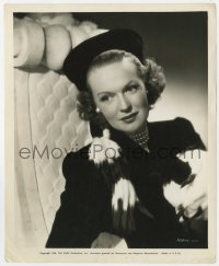 3h775 RITA JOHNSON 8.25x10 still 1946 seated portrait in cool outfit by Bud Fraker!