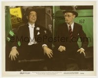 3h841 STAND-IN 8x10 color still 1937 Leslie Howard stares at Humphrey Bogart laughing in tuxedo!