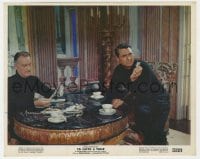 3h065 TO CATCH A THIEF color 8x10 still 1955 Cary Grant & John Williams examine the stolen jewels!