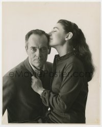 3h912 TWO FOR THE SEESAW deluxe stage play 8x10 still 1958 portrait of Henry Fonda & Anne Bancroft!