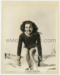 3h962 WINTER CARNIVAL 8x10.25 still 1939 wonderful portrait of sexy Ann Sheridan skiing!