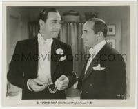 3h977 WONDER BAR 8x10.25 still 1934 great close up of Al Jolson & Ricardo Cortez in tuxedos!