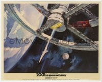 3h025 2001: A SPACE ODYSSEY Cinerama color English FOH LC 1968 Bob McCall art of space wheel!