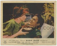 3h061 STORY OF ROBIN HOOD color English FOH LC 1952 c/u of Joan Rice nursing wounded Richard Todd!