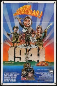 3j011 1941 style F 1sh 1979 Spielberg, art of John Belushi, Dan Aykroyd & cast by Green!