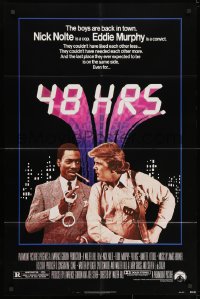 3j007 48 HRS. 1sh 1982 Nick Nolte is a cop who hates Eddie Murphy who is a convict!