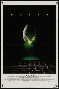 3j023 ALIEN NSS style 1sh 1979 Ridley Scott outer space sci-fi monster classic, cool egg image!