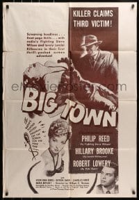 3j079 BIG TOWN military 1sh 1946 Philip Reed & Hillary Brooke, from the radio show that thrilled millions!