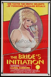 3j113 BRIDE'S INITIATION 1sh 1976 tasty erotic delights, art of sexy superstar Carol Connors!