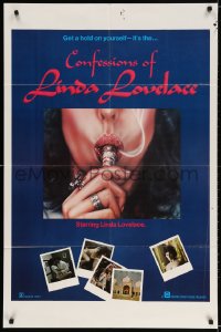 3j170 CONFESSIONS OF LINDA LOVELACE 1sh 1977 Linda Lovelace, Carol Connors, sexy images!