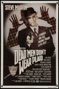 3j199 DEAD MEN DON'T WEAR PLAID 1sh 1982 Steve Martin will blow your lips off if you don't laugh!